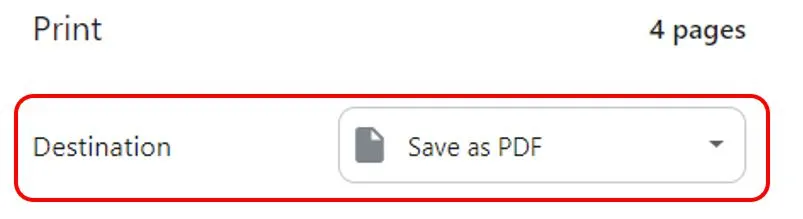 "Save as PDF"